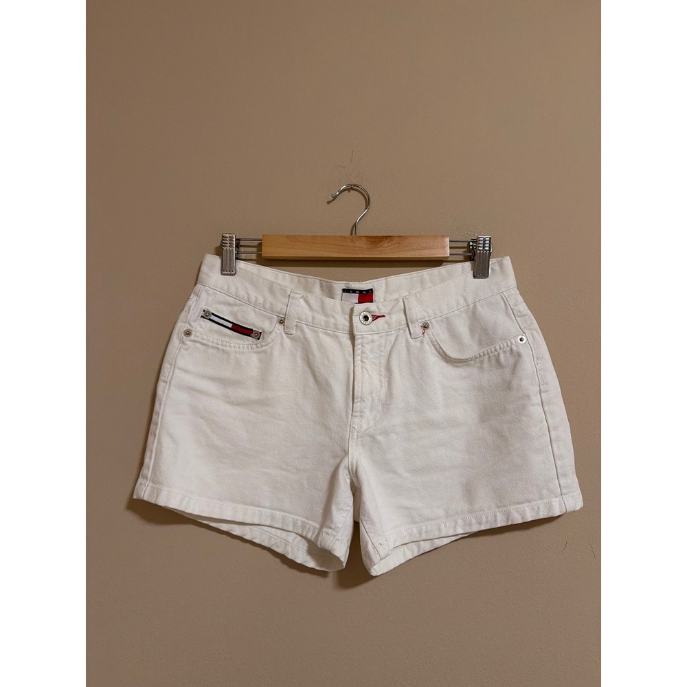 Vintage Tommy Hilfiger Tommy Jeans White Denim Short 90s